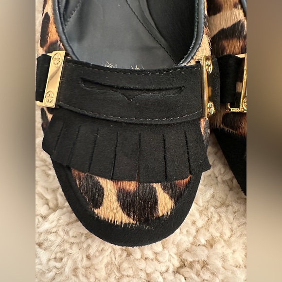 GEOX RESPIRA Wistrey Women's BALLET Pumps Flats SHOES SZ6.5 Animal PRINT Black - Picture 7 of 10